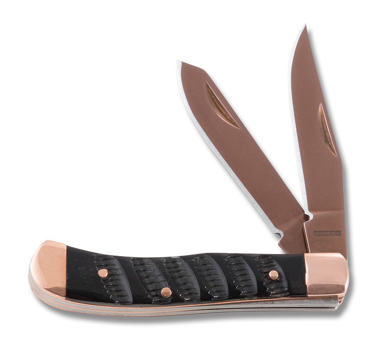 Copper Ridge Baby Trapper Genuine Buffalo Horn Jigged Handle