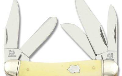 5 Blade Sowbelly Yellow Composition Handle