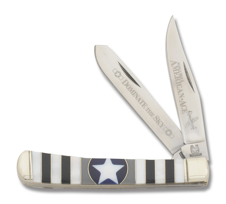 American Ace Trapper Synthetic & Mother of Pearl Handle