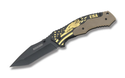 Eagle Plain Edge Linerlock Aluminum Handle