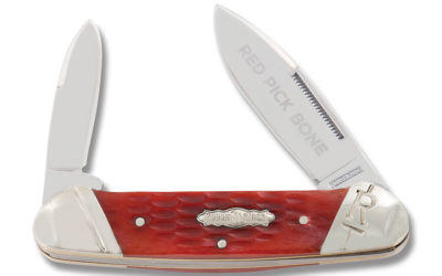 Canoe Red Pick Bone Handle