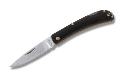 3.375 Inch Lockback Black Wood Handle