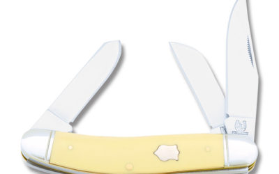 3 Blade Sowbelly Yellow Composition Handle