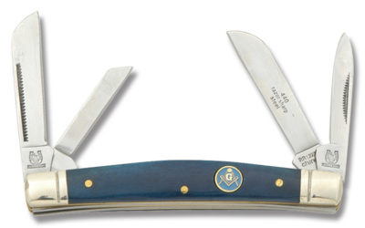 A Tribute to Free Masonry Congress Blue Smooth Bone Handle