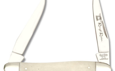 Muskrat White Smooth Bone Handle