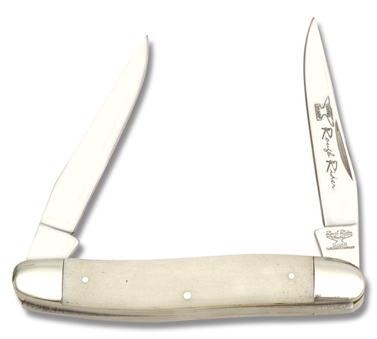 Muskrat White Smooth Bone Handle