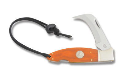 Cowboy Cutter Lockback Orange G-10 Handle