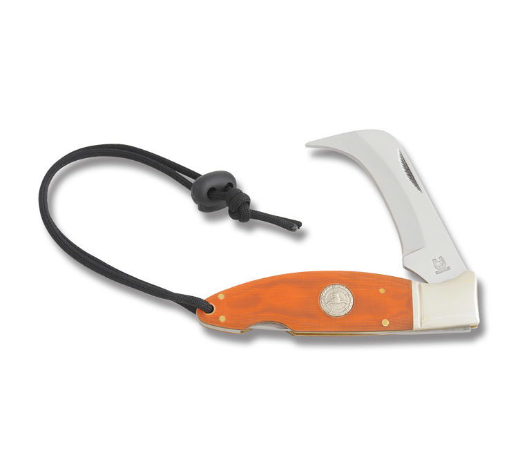 Cowboy Cutter Lockback Orange G-10 Handle