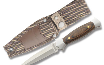 Heavy Hunter Series Amigo Boot Knife Polished Wood Handle