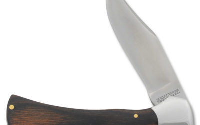 Heavy Hunter Series Pocket Lockback Polished Wood Handle