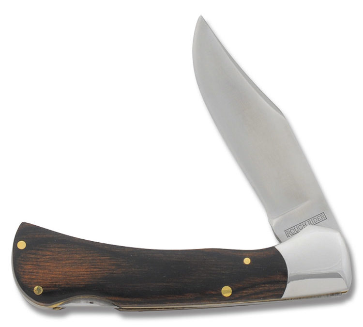 Heavy Hunter Series Pocket Lockback Polished Wood Handle