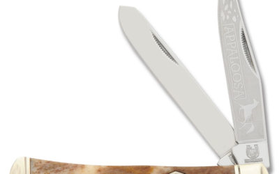 Trapper Brown Appaloosa Smooth Bone Handle