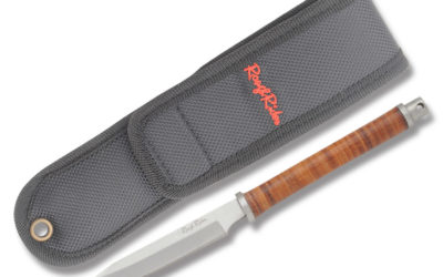 GI Toothpick Fixed Blade Stacked Leather Handle