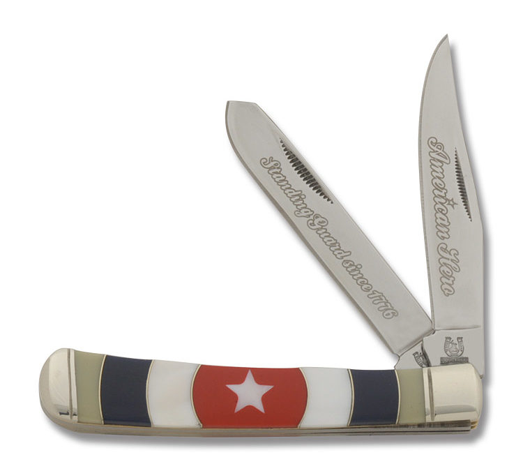 American Hero Trapper Mother of Pearl Synthetic Handle