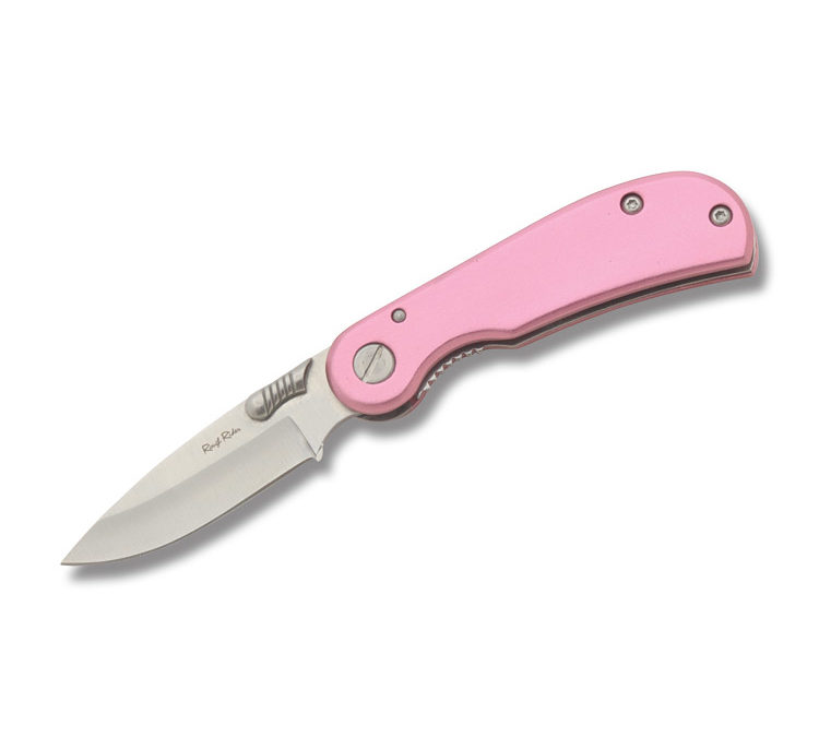 Linerlock 3.25 Inch Pink Aluminum Handle