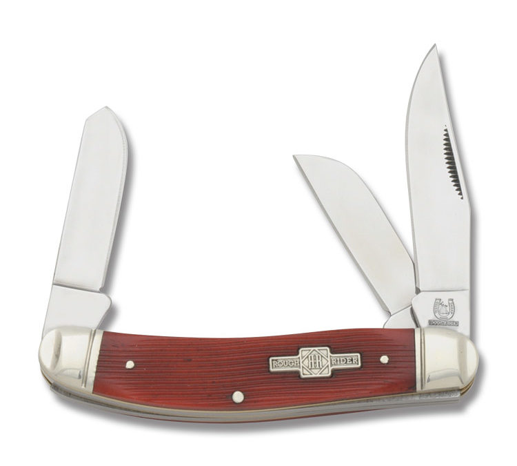 3 Blade Sowbelly Strawberry Bone Handle