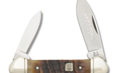 Canoe Rams Horn Bone Handle