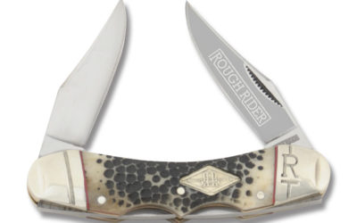 Double Lockback Buckshot Bone Handle