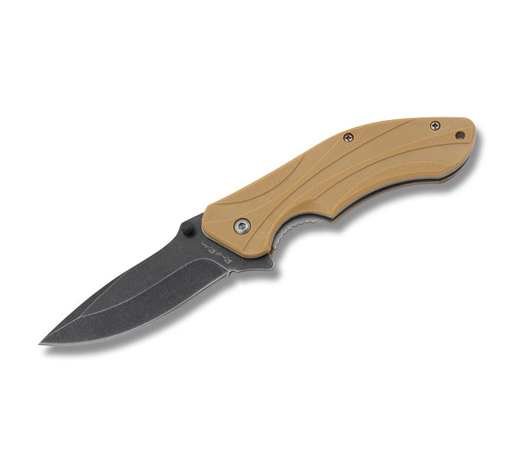 Linerlock Desert Tan Synthetic Handle