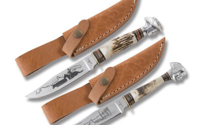 Old West Cowboys and Indians Stag Handle
