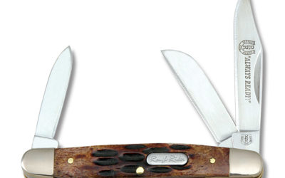 Mini Stockman Brown Jigged Bone Handle