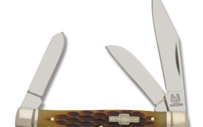 Medium Stockman Brown Jigged Bone Handle