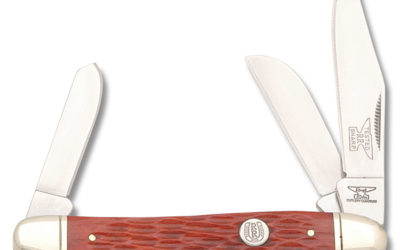 Stockman Red Jigged Bone Handle – Clip Master Blade