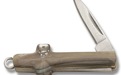 Cross Knife Abalone Handle