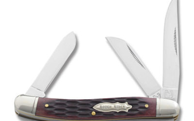 Medium Stockman Red Jigged Bone Handle