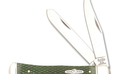 Trapper Green Gunstock Bone Handle