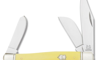 Large Stockman Yellow Handle 4.25 Inch