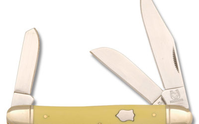 Large Stockman Yellow Handle 4 Inch