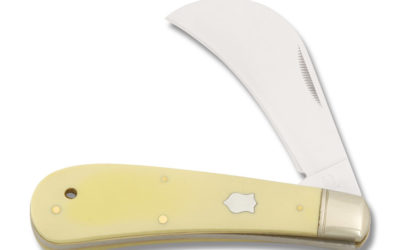 Large Hawkbill Yellow Composition Handle