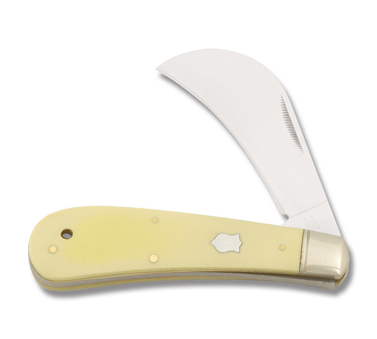 Large Hawkbill Yellow Composition Handle