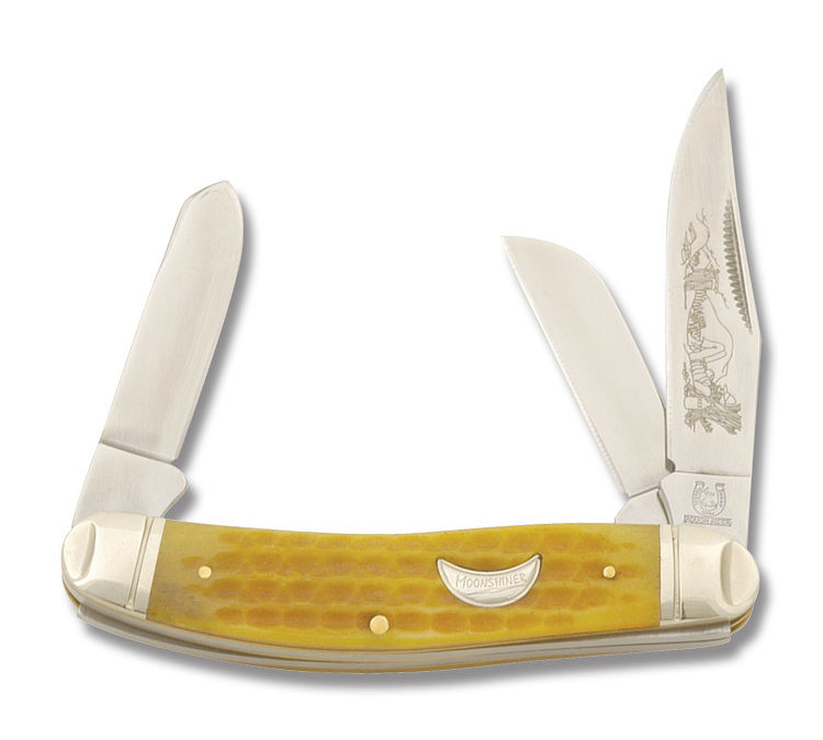 Moonshiner Sowbelly Yellow Corn Cob Jigged Bone Handle