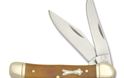 Copperhead Amber Jigged Bone Handle