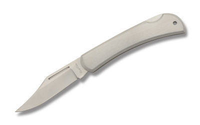 Lockback Brushed Stainless Steel Handle