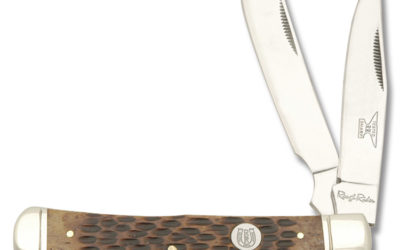 Razor Trapper Brown Jigged Bone Handle