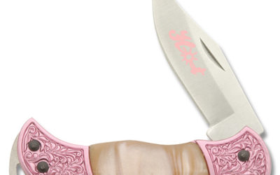 Hot Lockback Pink Imitation Pearl Handle