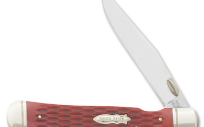 Trapper Linerlock Red Jigged Bone Handle