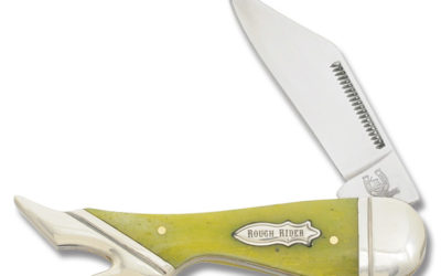 Small Lady Leg Lime Green Smooth Bone Handle