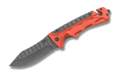 Rescue Linerlock Red Aluminum Handle
