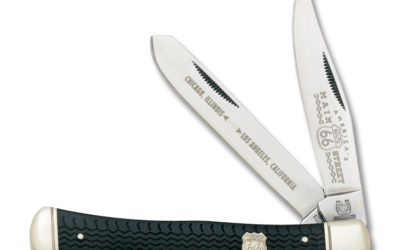 Route 66 Trapper Black Bone Handle