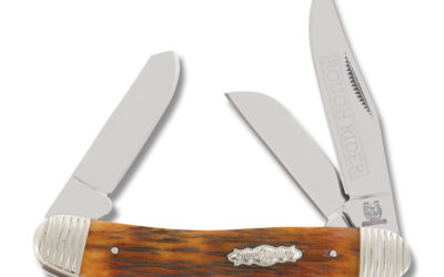 Bolster Stripes Sowbelly Peach Seed Jigged Bone Handle