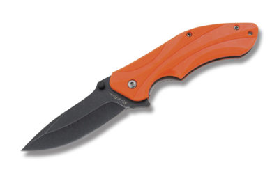 Orange Synthetic Handle Linerlock