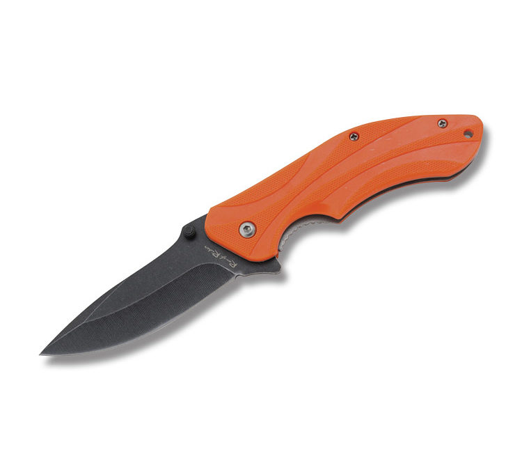 Orange Synthetic Handle Linerlock