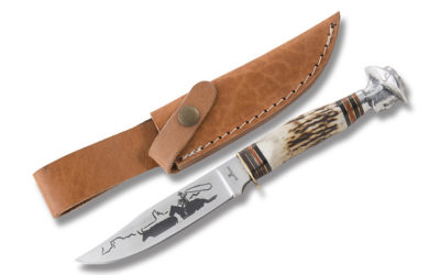 Old West Cowboy Fixed Blade Stag Handle