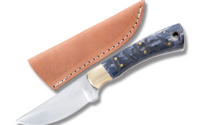 Skinner Wormgrooved Black Bone Handle