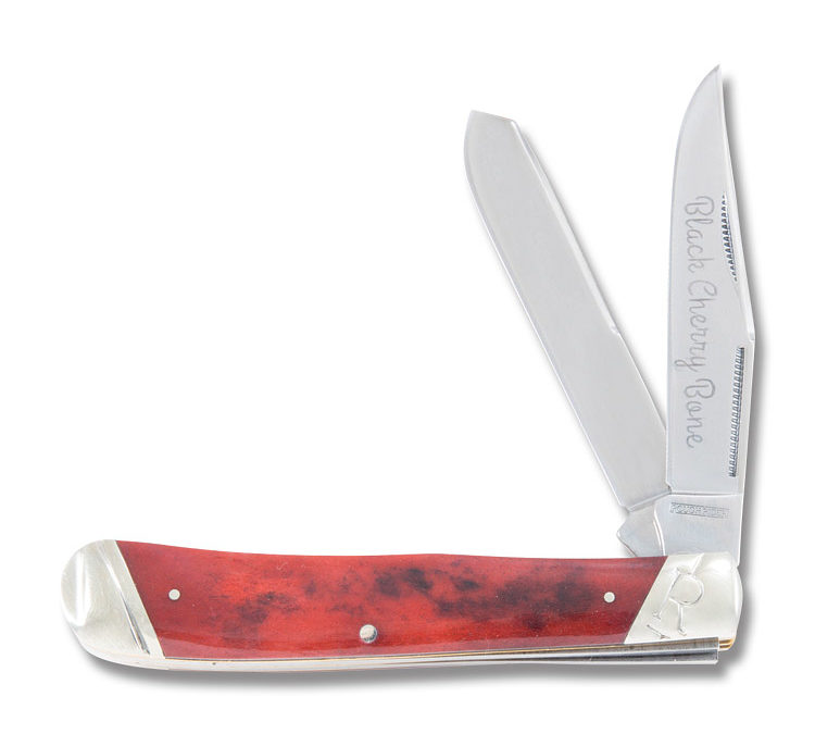 Trapper Black Cherry Bone Handle