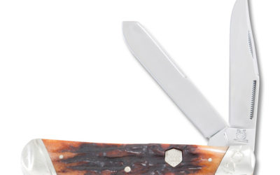Trapper Brown Stag Bone Handle